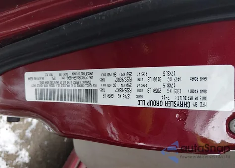 2014 Chrysler Town & Country Touring z USA, uszkodzony, nr VIN 2C4RC1BG1ER449246